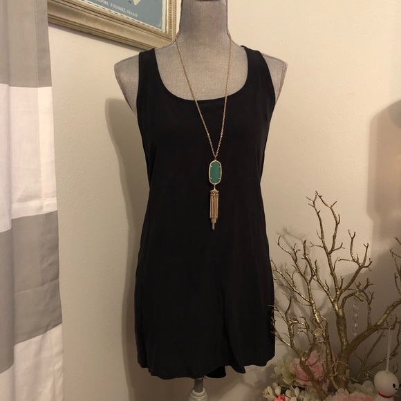 💯% Silk Black Dress - Picture 1 of 4